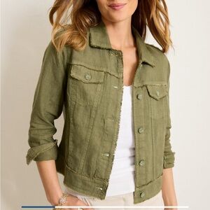 Tommy Bahama Two Palms Linen Raw Edge Jacket